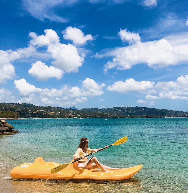 st lucia beach kayak